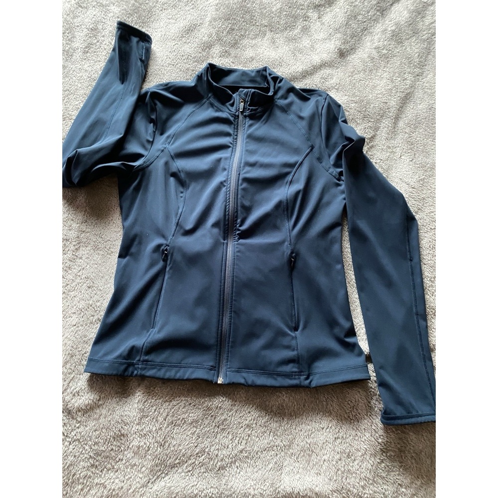 Sweaty Betty Power Women's XL Long Sleeve Full Zip Dark Blue Track Jacket s58